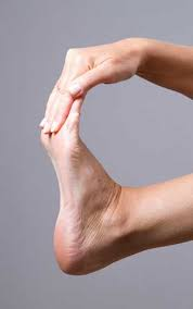 Foot stretch with ankle equinus